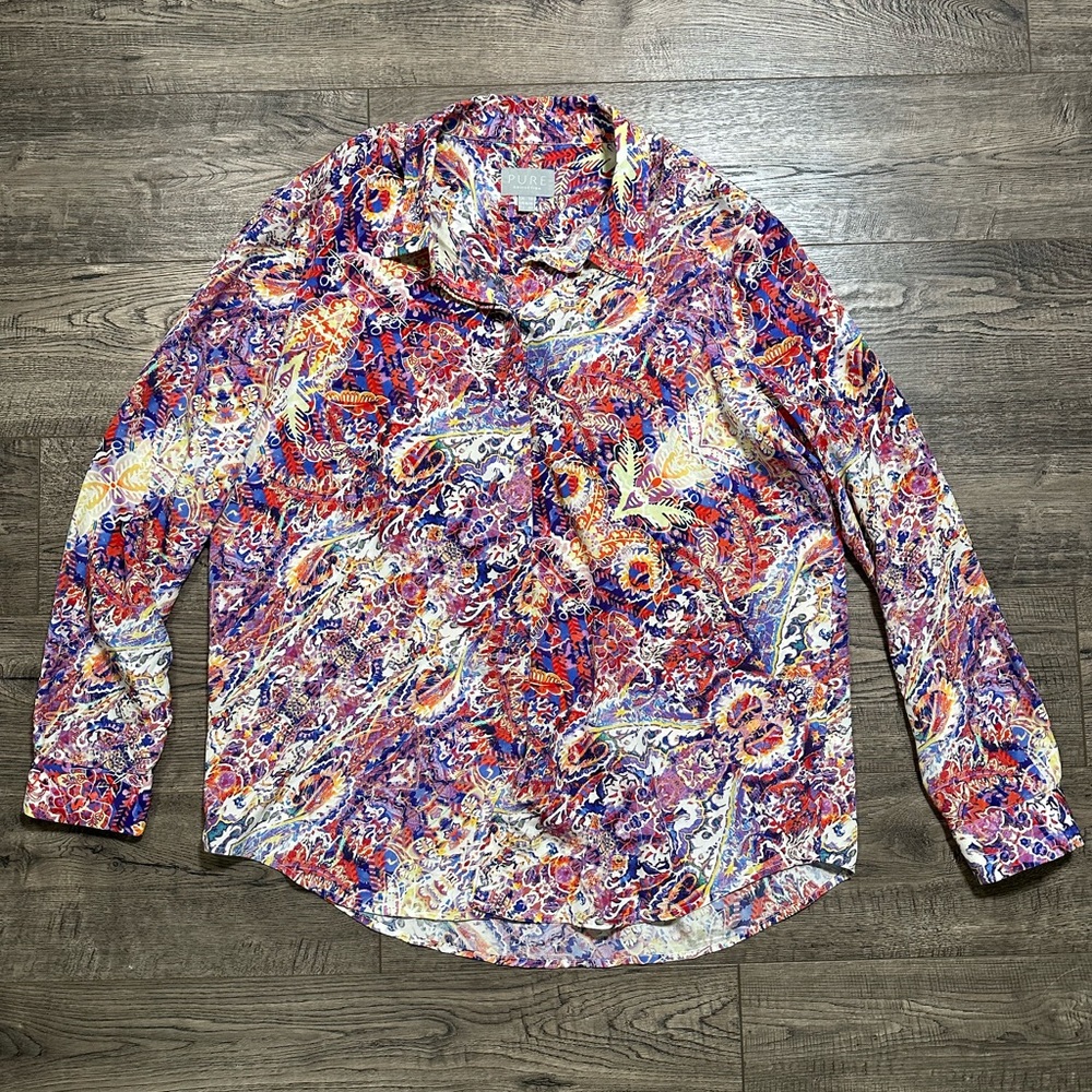Pure Collection Paisley Silk Blouse